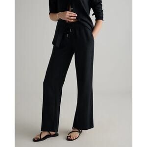 Quince Black Wide Leg Pants linen large